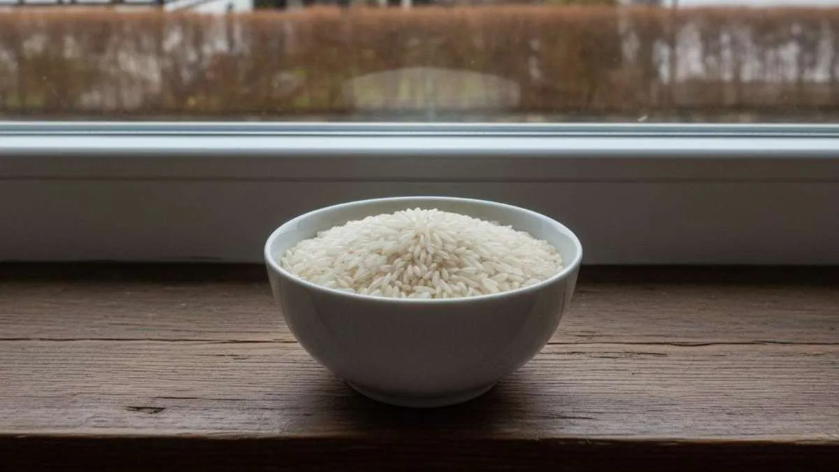Mettere una ciotola di riso sul davanzale la sera risolve un problema comune in casa